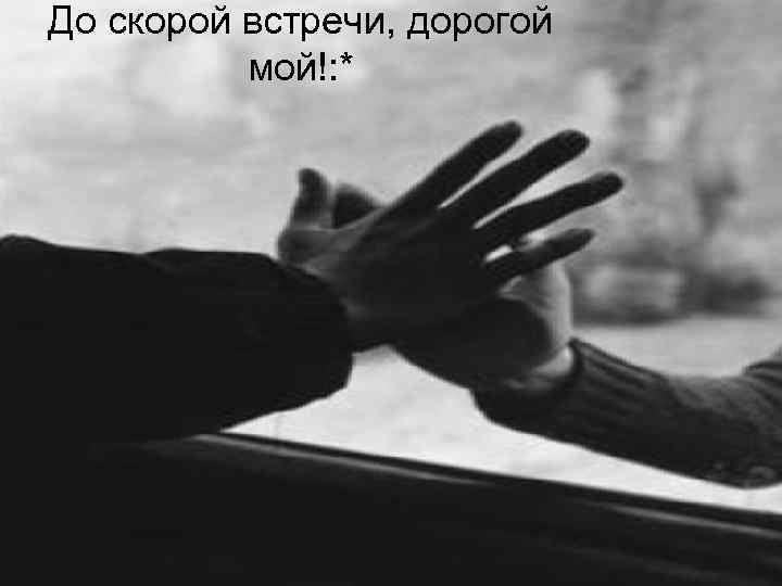 До скорой встречи, дорогой мой!: * 