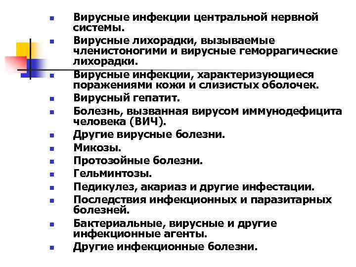 n n n n Вирусные инфекции центральной нервной системы. Вирусные лихорадки, вызываемые членистоногими и