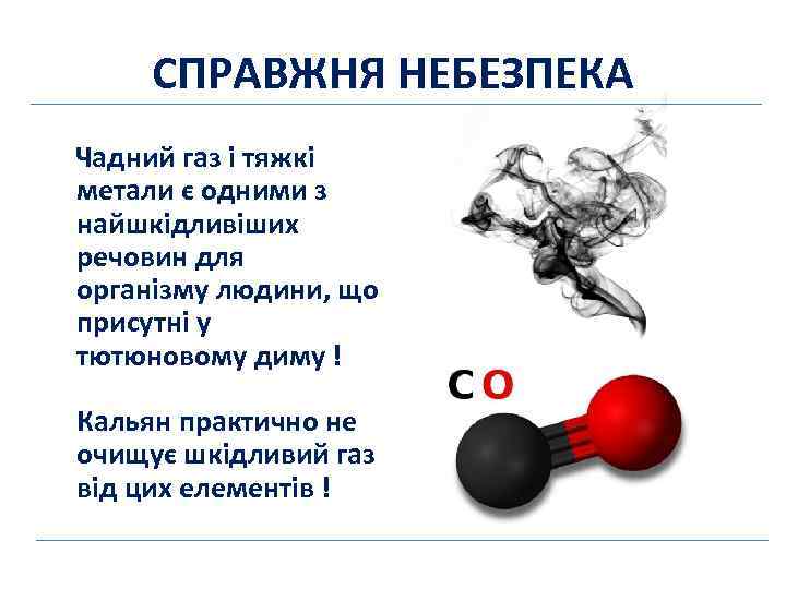 СПРАВЖНЯ НЕБЕЗПЕКА Чадний газ і тяжкі метали є одними з найшкідливіших речовин для організму