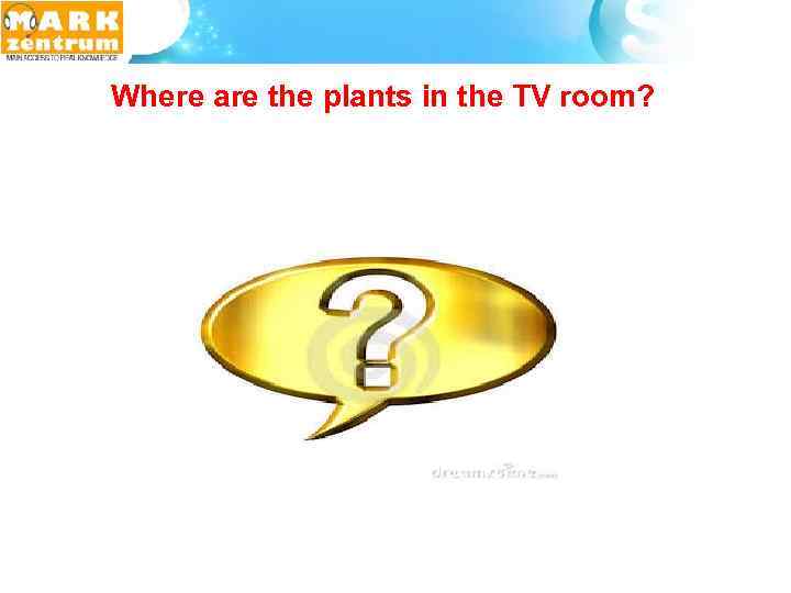  Where are the plants in the TV room? 