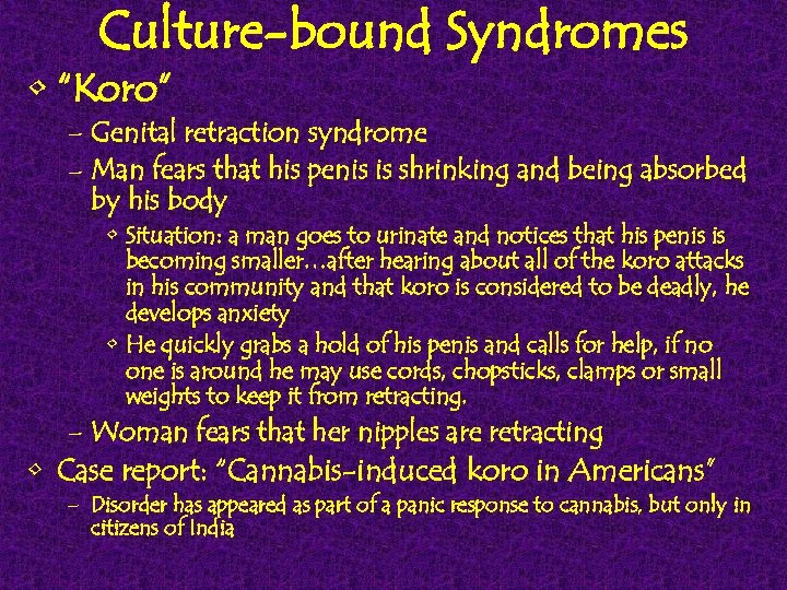 Mental Disorders in Indonesia By Monica Hausler November