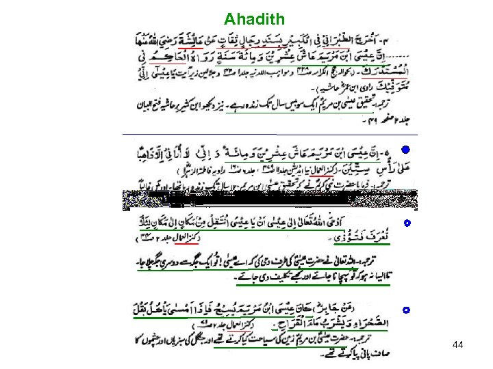 Ahadith 44 