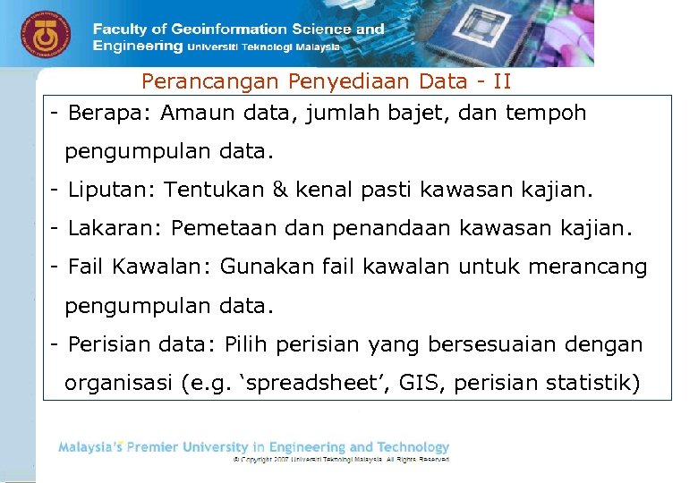 Perancangan Penyediaan Data - II - Berapa: Amaun data, jumlah bajet, dan tempoh pengumpulan