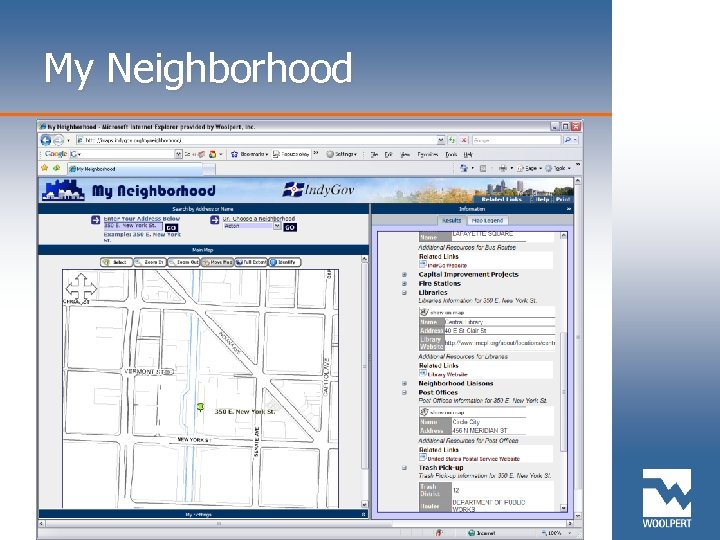 My Neighborhood 2008 ESRI International User Conference 