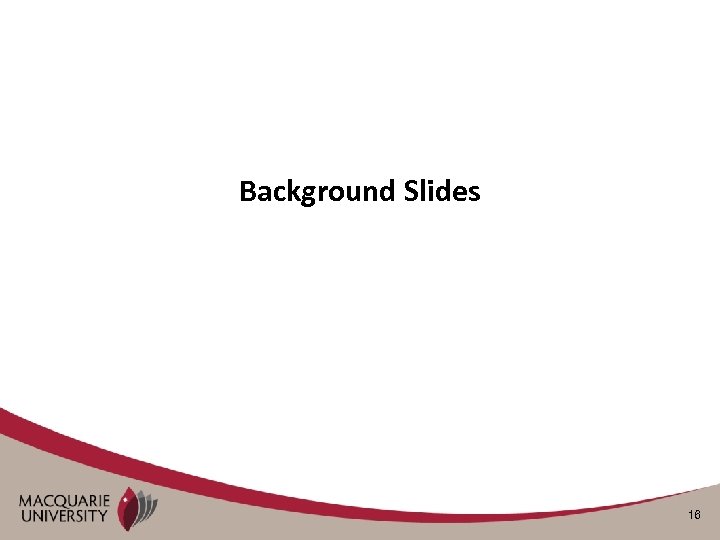 Background Slides 16 