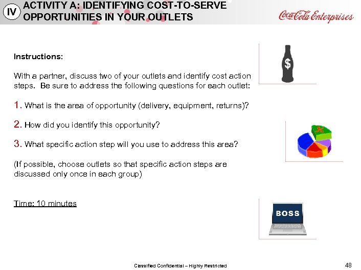 ACTIVITY A: IDENTIFYING COST-TO-SERVE IV OPPORTUNITIES IN YOUR OUTLETS Instructions: With a partner, discuss