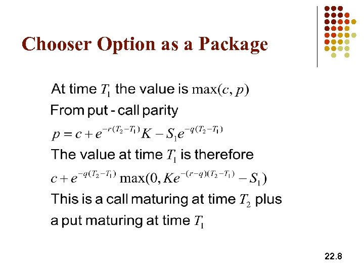 Chooser Option as a Package 22. 8 