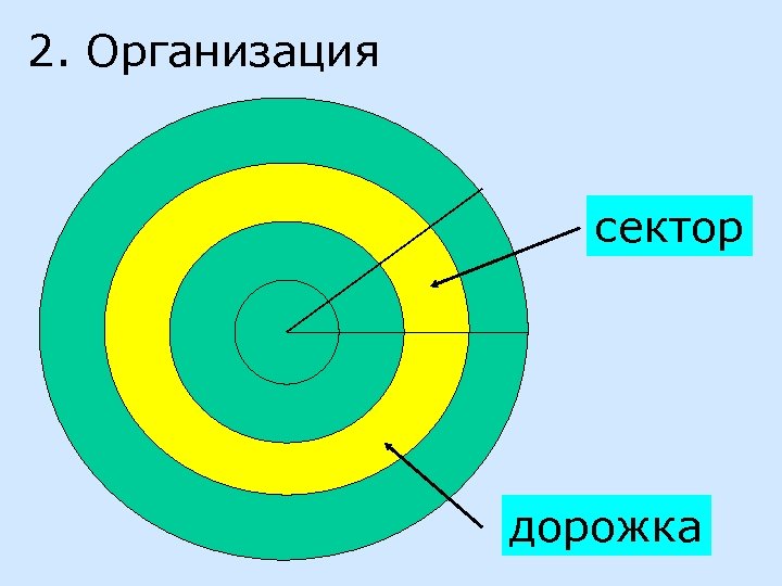 2. Организация сектор дорожка 