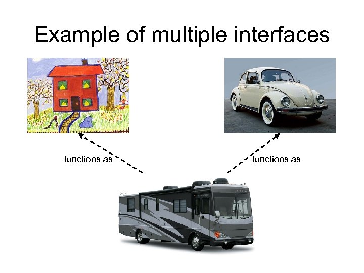 Example of multiple interfaces functions as 