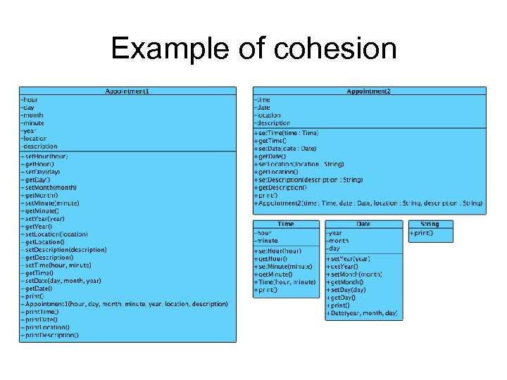 Example of cohesion 