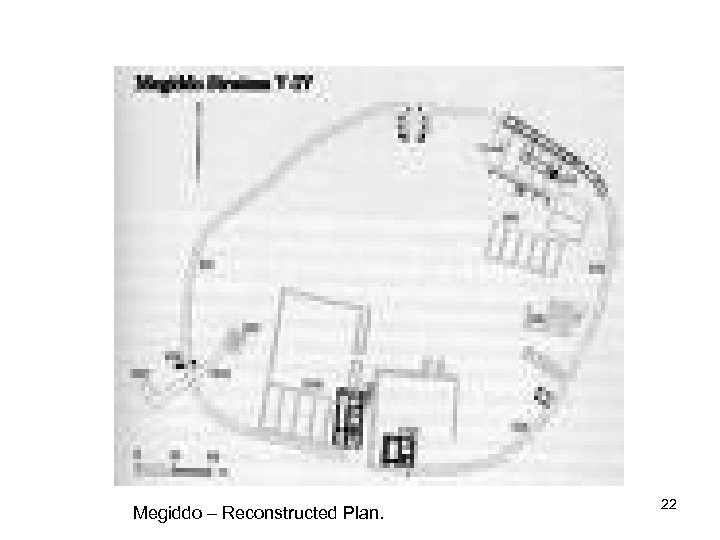 Megiddo – Reconstructed Plan. 22 