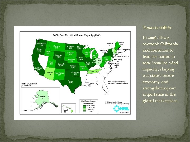 Texas is still #1 In 2006, Texas overtook California and continues to lead the