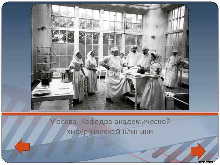 Москва. Кафедра академической хирургической клиники 