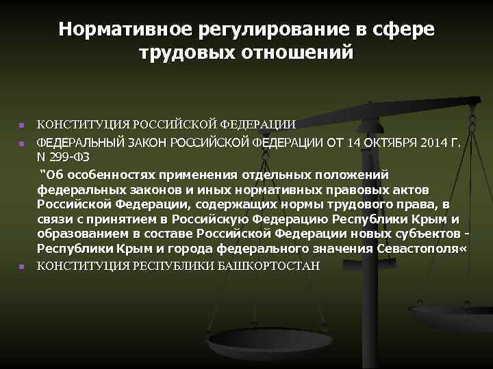 План основы трудовых правоотношений рф