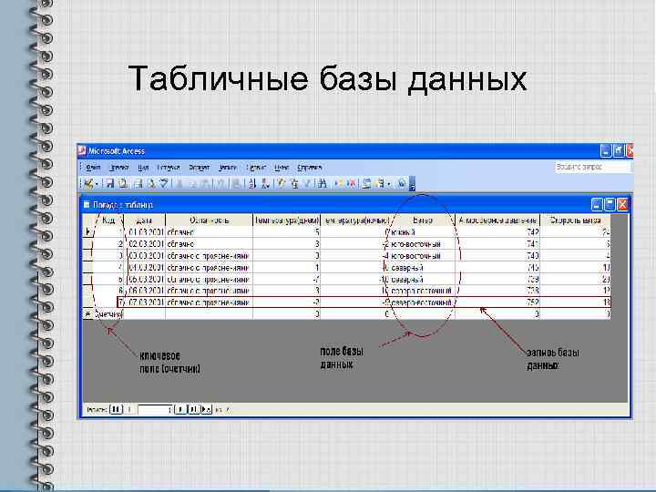 Табличные базы данных 