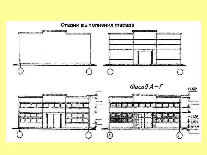 Стадии выполнения фасада 