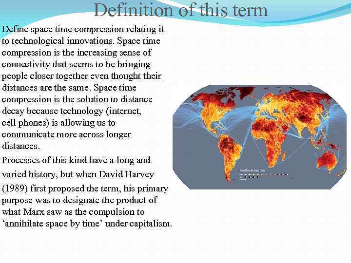 Space Time Compression Definition Slidesharetrick