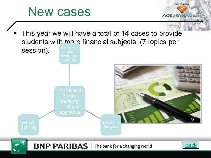 New cases § This year we will have a total of 14 cases to