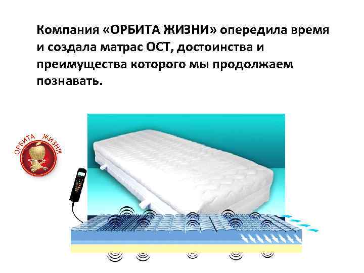 Компания «ОРБИТА ЖИЗНИ» опередила время и создала матрас ОСТ, достоинства и преимущества которого мы