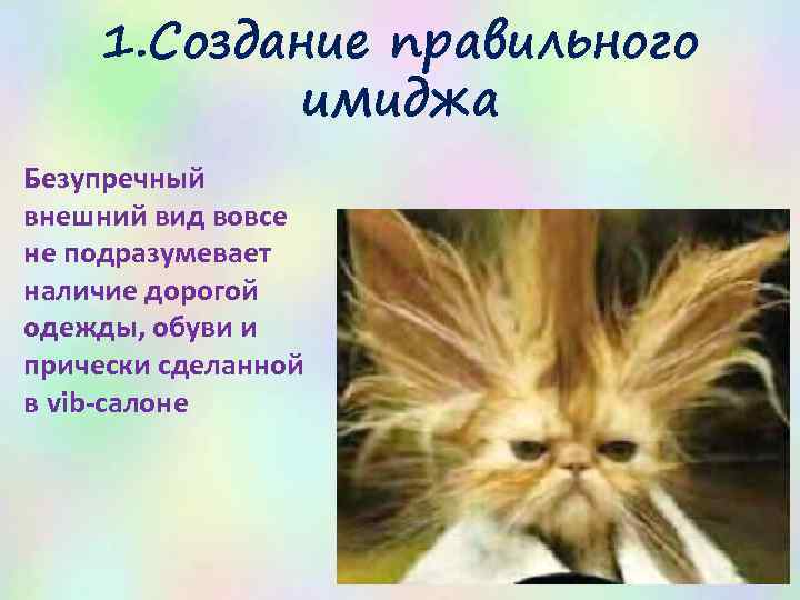 1. Создание правильного имиджа Безупречный внешний вид вовсе не подразумевает наличие дорогой одежды, обуви