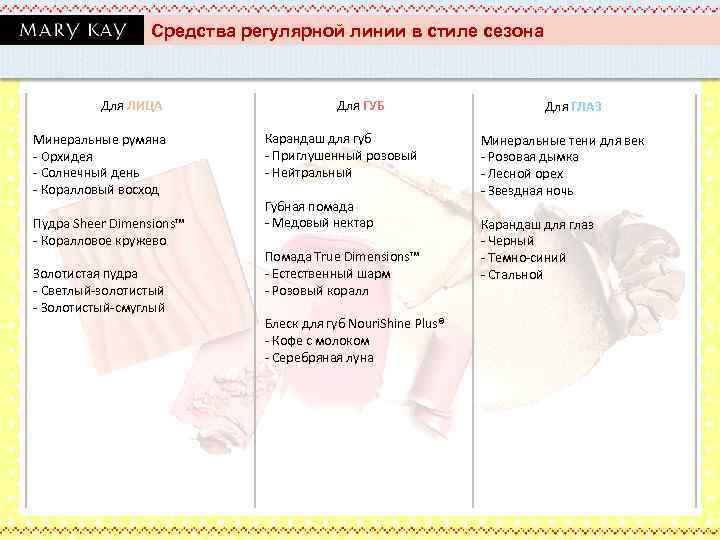 Средства регулярной линии в стиле сезона REGULAR LINE PRODUCTS Для ЛИЦА Минеральные румяна -