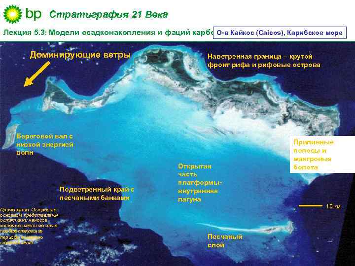 Стратиграфия 21 Века О-в Кайкос (Caicos), Карибское море Лекция 5. 3: Модели осадконакопления и