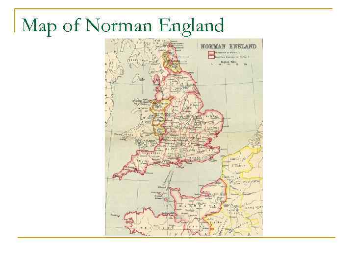 Map of Norman England 