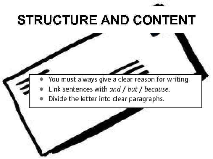 STRUCTURE AND CONTENT 