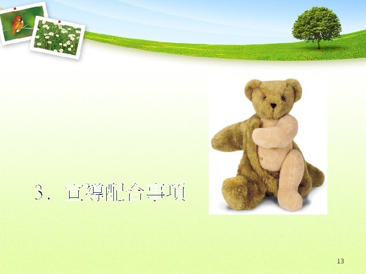 3. 宣導配合事項 13 