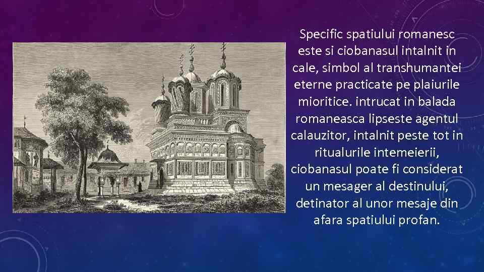 Specific spatiului romanesc este si ciobanasul intalnit in cale, simbol al transhumantei eterne practicate