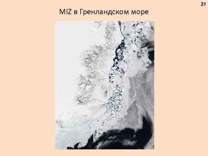 MIZ в Гренландском море 27 