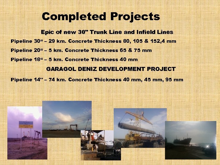 Completed Projects Epic of new 30