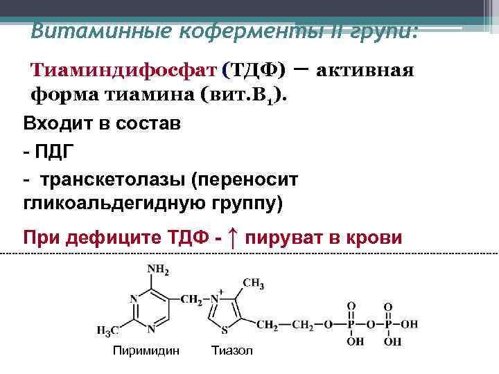 Тиамин анализ