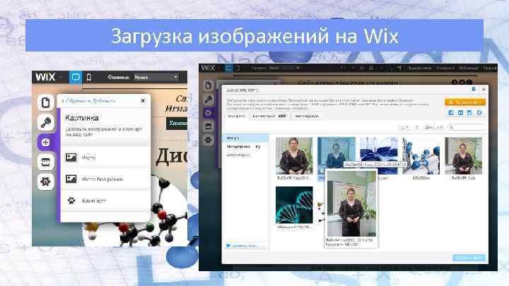 Загрузка изображений на Wix 