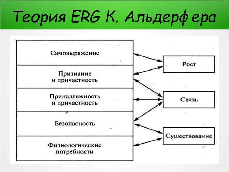 Теория ERG К. Альдерфера 