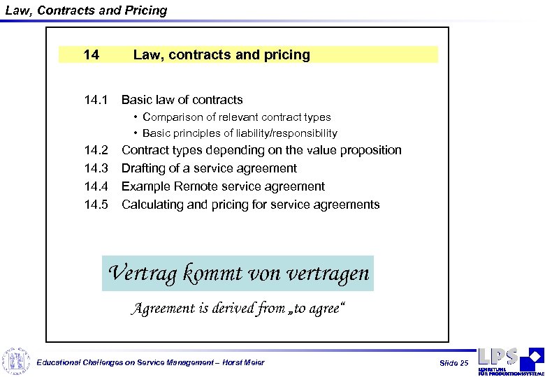 Law, Contracts and Pricing 14 Law, contracts and pricing 14. 1 Basic law of