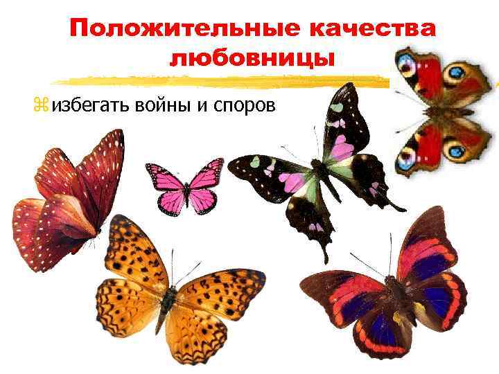 Положительные качества любовницы z избегать войны и споров 