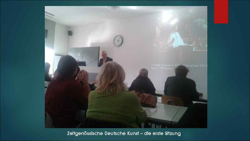 Zeitgenössische Deutsche Kunst – die erste Sitzung 