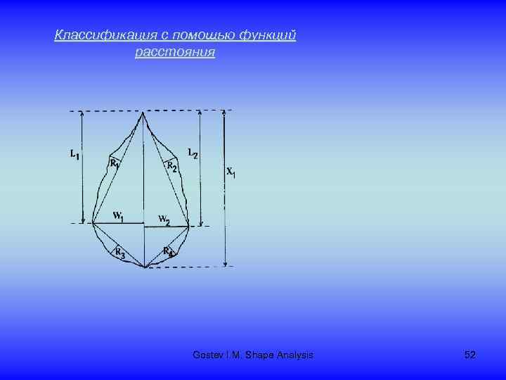 Классификация с помощью функций расстояния Gostev I. M. Shape Analysis 52 