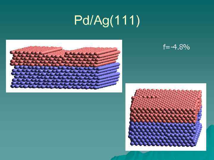 Pd/Ag(111) f=-4. 8% 