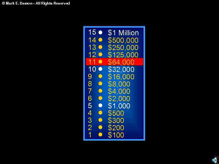 © Mark E. Damon - All Rights Reserved 15 14 13 12 11 10