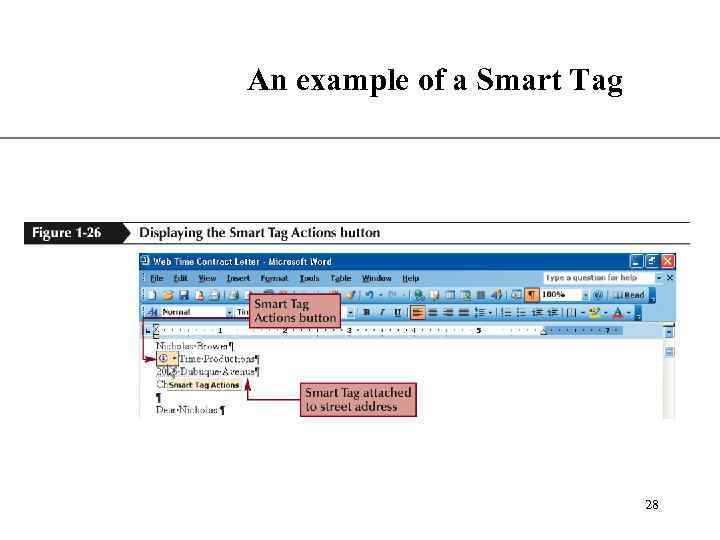 An example of a Smart Tag XP 28 
