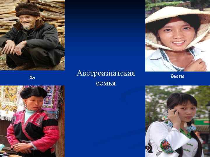 Яо Австроазиатская семья Вьеты 