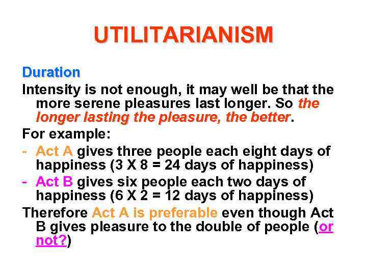 Consequentialism Utilitarianism MAIN SOURCES — Consequentialism SEP