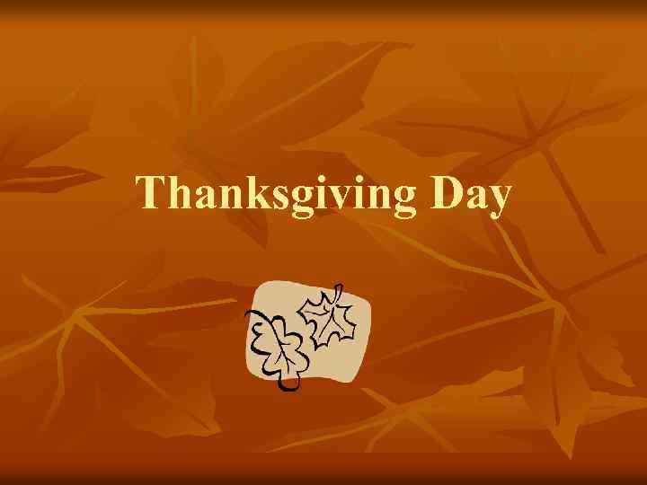 Thanksgiving Day 