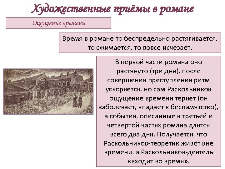 Детали в романе. Художественный метод в романе преступление и наказание. Художественные приемы в преступлении и наказании. Приемы в преступлении и наказании. Художественные приемы Достоевского.