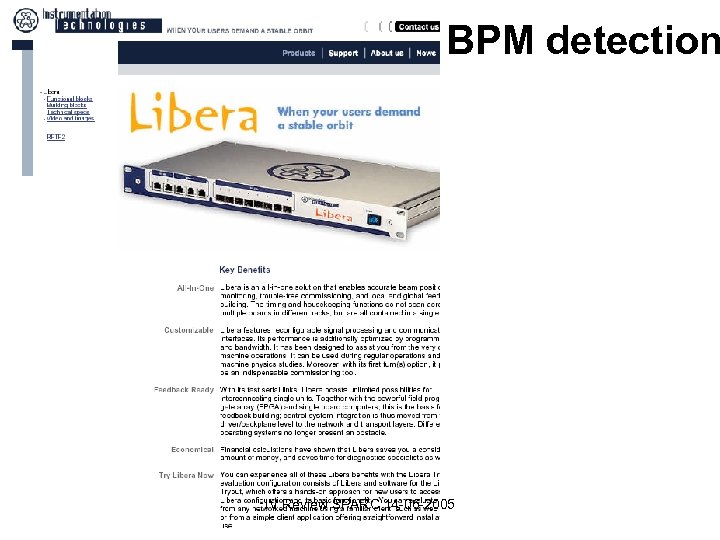 BPM detection IV Review SPARC 14 -06 -2005 