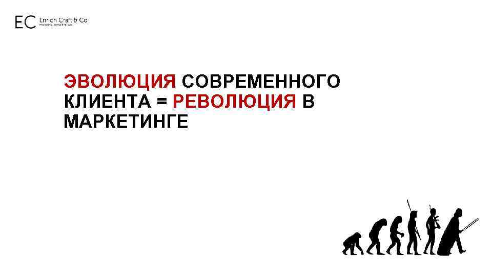 ЭВОЛЮЦИЯ СОВРЕМЕННОГО КЛИЕНТА = РЕВОЛЮЦИЯ В МАРКЕТИНГЕ 