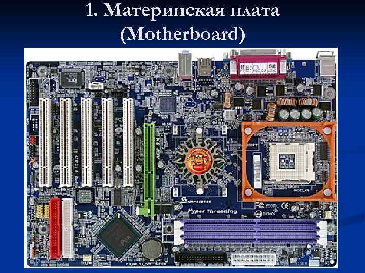 1. Материнская плата (Motherboard) 