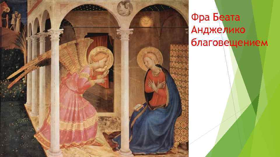 Фра Беата Анджелико благовещением 